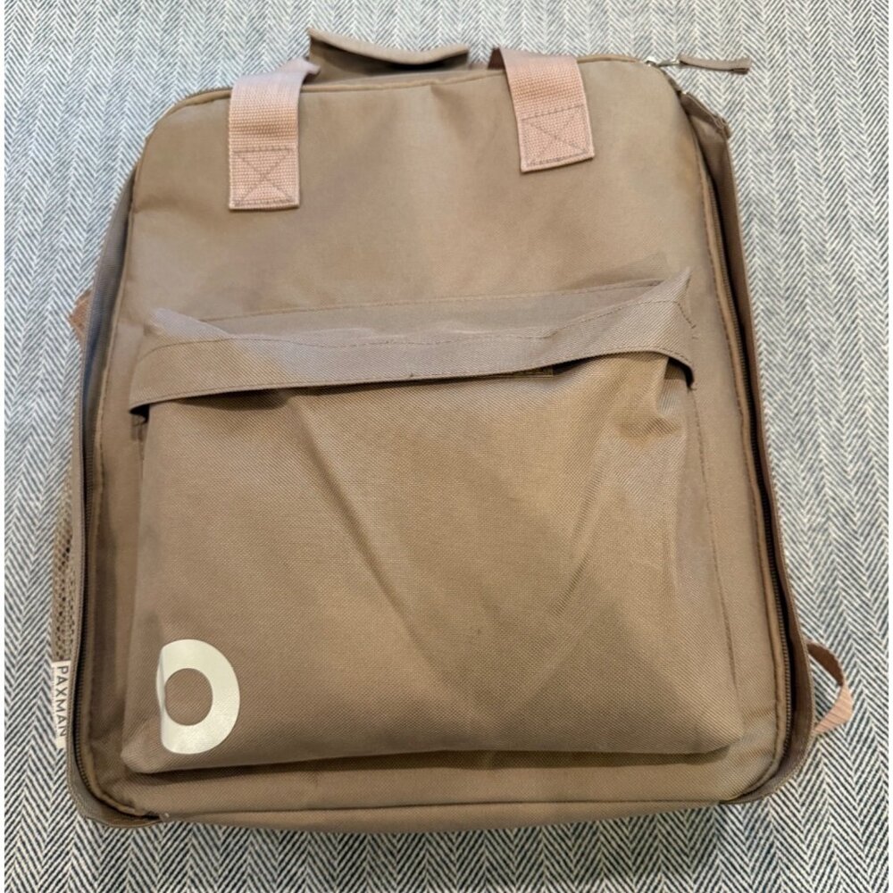 Paxman Tan Insulated Backpack With Padded Straps & Outer Pocket
